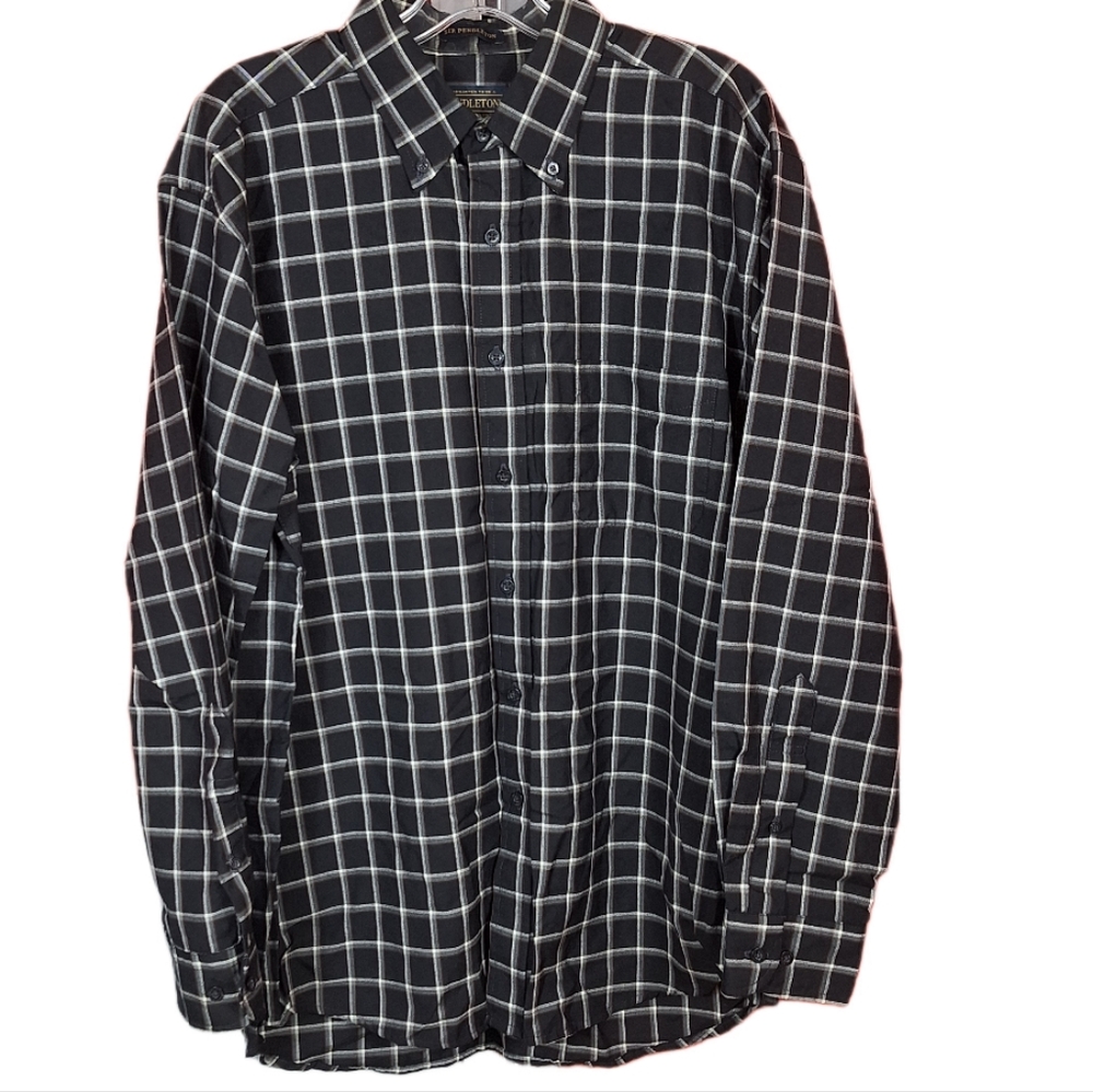 PENDLETON SIR PENDLETON WOOL FLANNEL SHIRT MENS SIZE LARGE